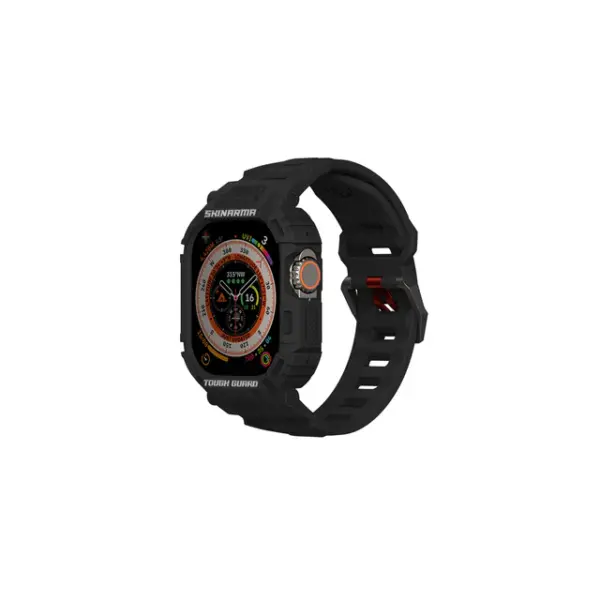 SKINARMA 2-IN-1 APPLE WATCH STRAP +CASE | BLACK